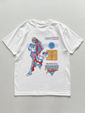 Skeleton Running Print Round Neck Regular Fit Casual Street Short Sleeve Summer Top Daily T-Shirts