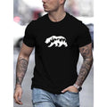 Summer Casual Bear Soft Cotton Crew Neck Short Sleeve Breathable Fabric Made USA T-Shirts