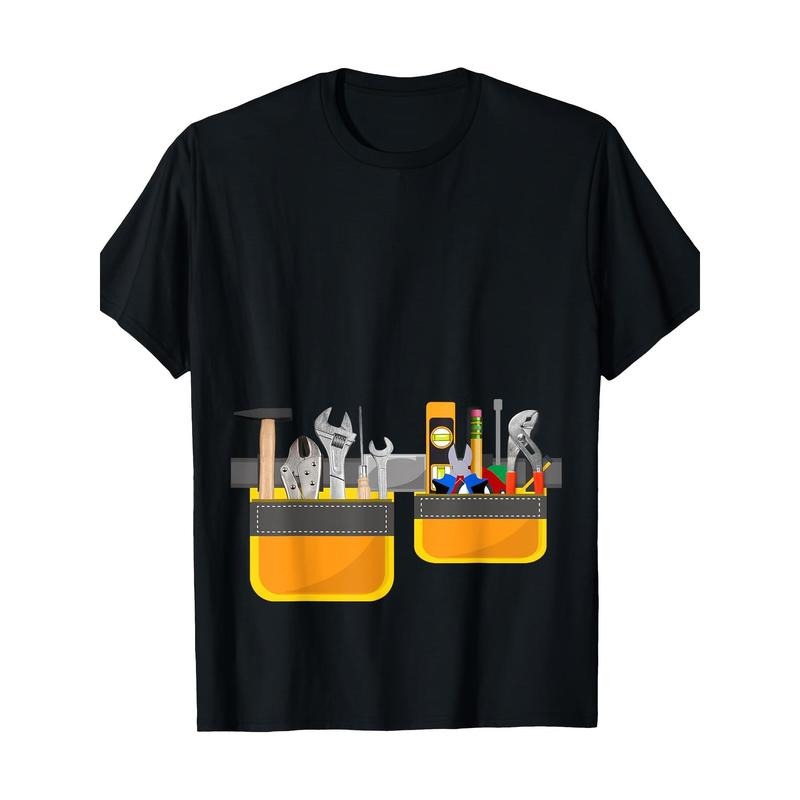 Tool Belt Simple Builder Construction 220g Made Usa T-Shirts