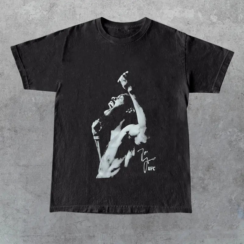 UFC Bone Jones Roar Multicolor Menswear Top T-Shirts