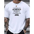 Vibrant Print Let God Fix Comfortable Relaxed Fit Flattering Plus Size Silhouette Made USA T-Shirts