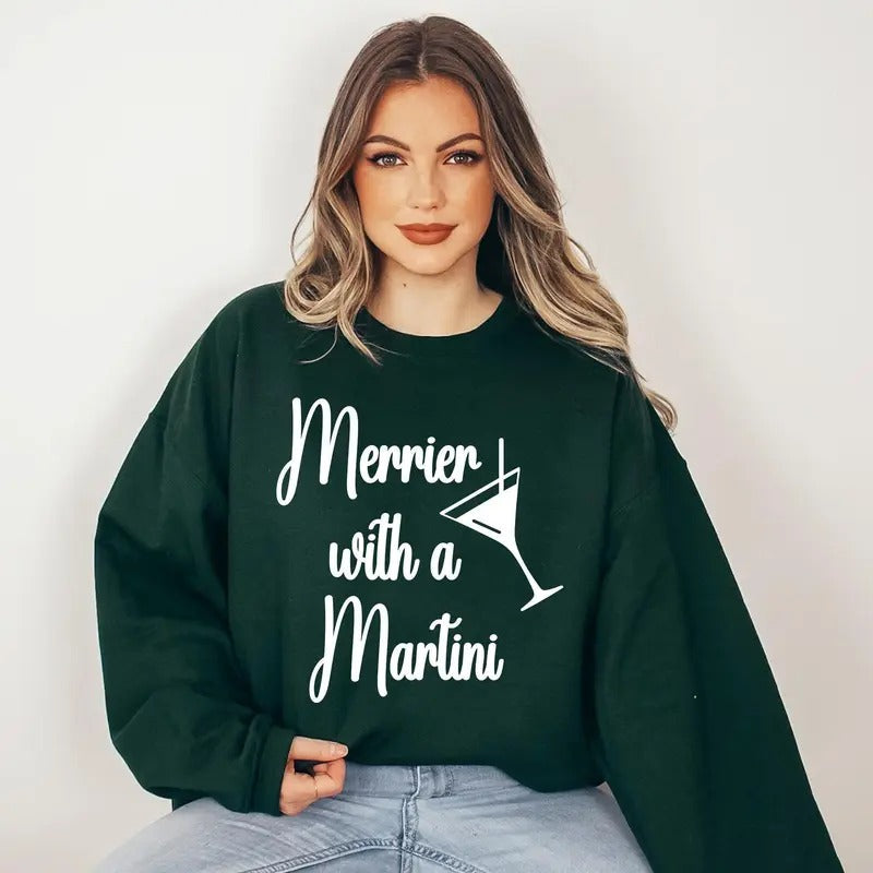Merrier Martini Winter Martini Cotton Womenswear T-Shirts
