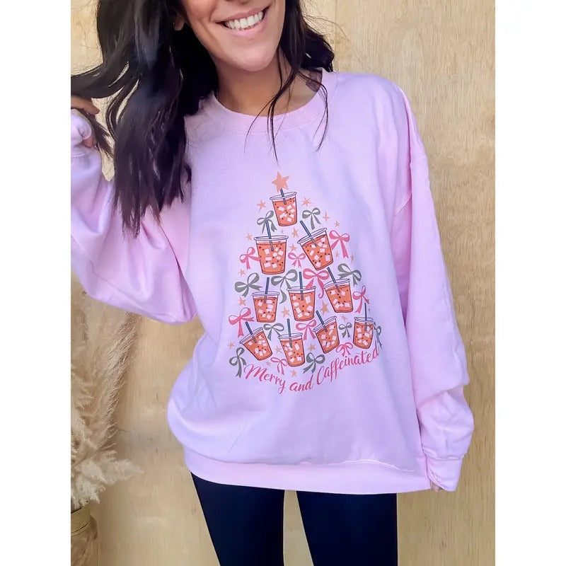 Merry & Caffeinated Top T-Shirts