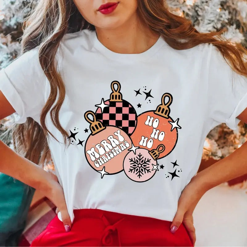 Merry Bomb Party Shirt Vacay Xmas Short Sleeve T-Shirts