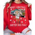 Merry Trump Shitter Was Full Sweashirt Vintage Casual Cotton Top Soft Womenswear Collar Knit T-Shirts
