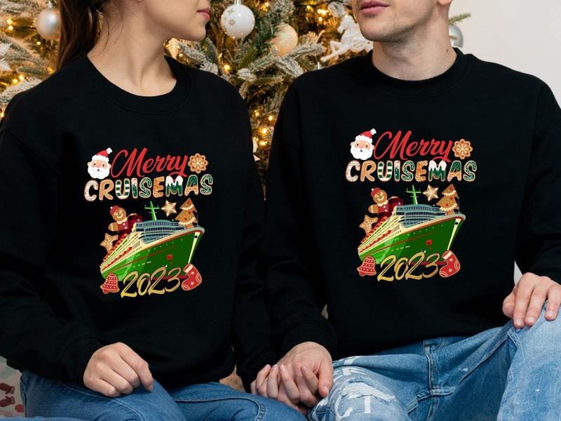 Merry Cruisemas 2023 Cruise Vacation Matching Family Cruising X Mas Trip Friends Cruisin' Crew 2023 T-Shirts