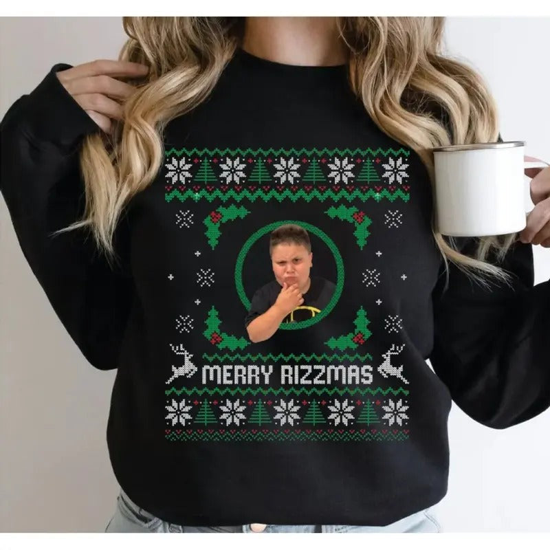 Merry Rizzmas Ugly Funny Shirt T-Shirts