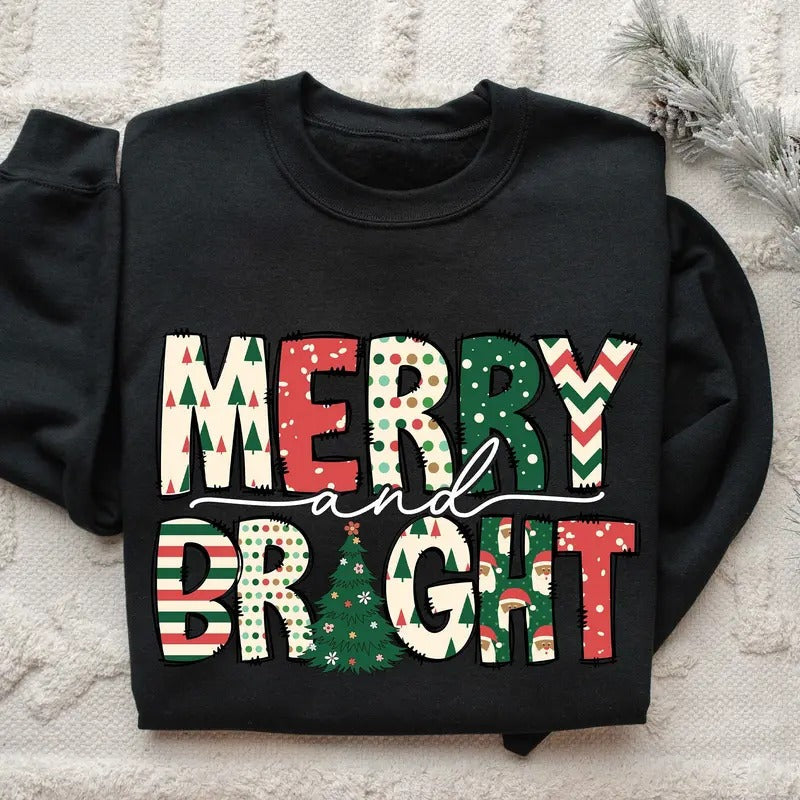 Merry Bright Family Merry style{N002}3 T-Shirts