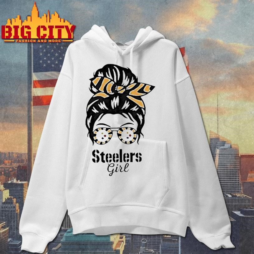 Messy Bun Steelers Girl Shirt