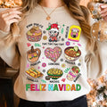 Mexican Feliz Navidad Tis Season Mexican Shirt Tamale Pan Dulce Pink Long Sleeve T-Shirts