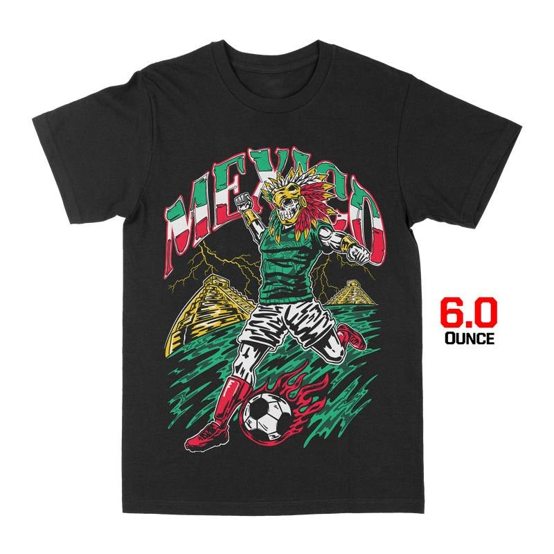 Mexico Soccer Futbol "Si Se Puede" Skeleton Aztec Baller El Tri Shorts World Cup Menswear Top Cotton Streetwear T-Shirts