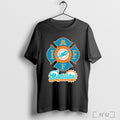 Miami Dolphins International Association Fire Fighters Logo 2025 T Shirt