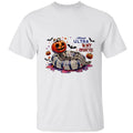 Michellob Ulltra Beer Skeleton Pumpkin Shirt Pumkin Halloween Shirt Classic Cotton Print All Sizes T-Shirts