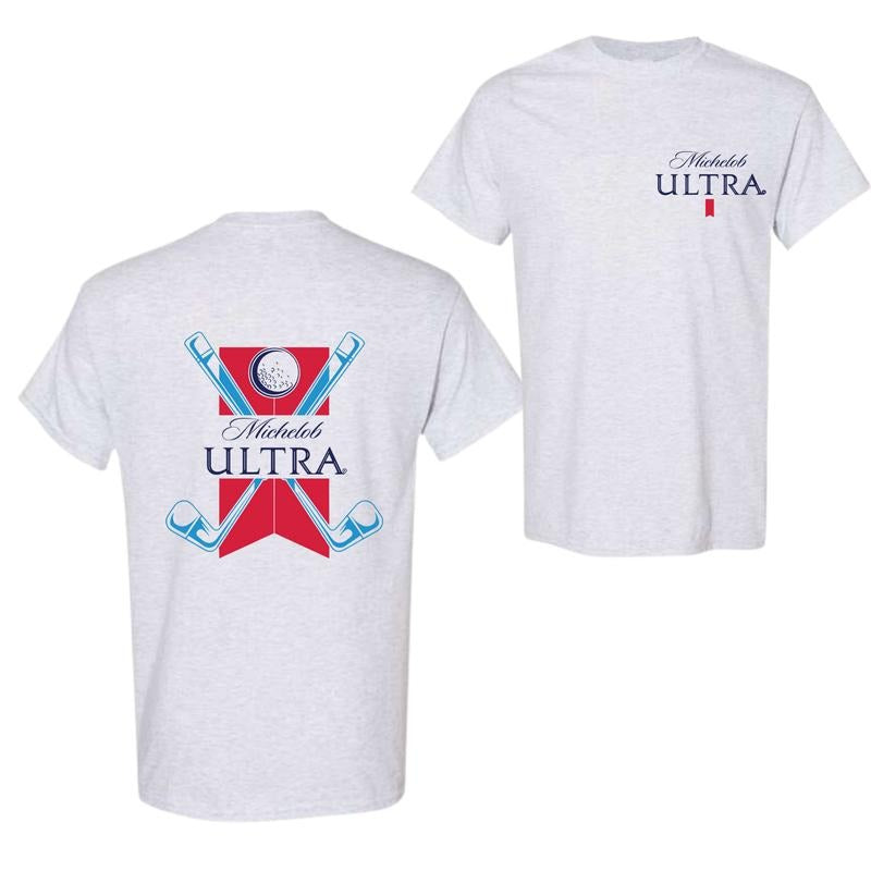 Michelob Ultra Golf Club 2 Side 2 Side Full Color Casual Shirts T-Shirts