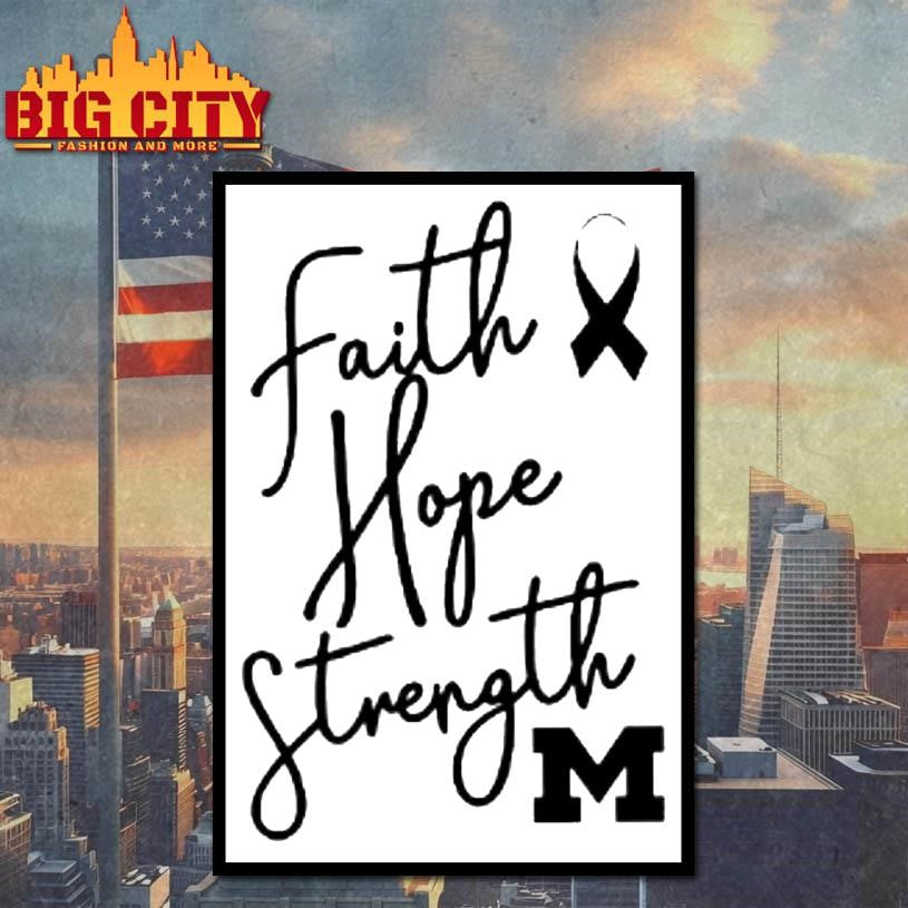 Michigan Faith Hope Strength Shirt