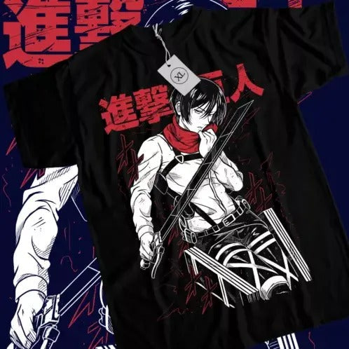 Mikasa Attack Titan Shirt Shingeki No Kyojin Anime AOT Shirt All Size T-Shirts