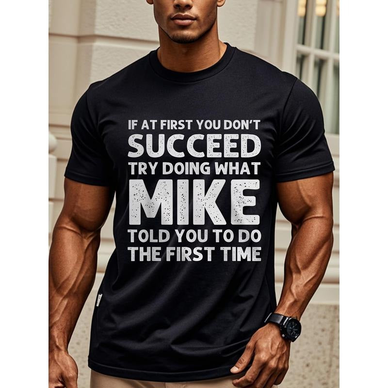 Mike'S Advice" Funny Cotton Moisture Wicking Crew Neck Casual & Outdoor Made USA T-Shirts