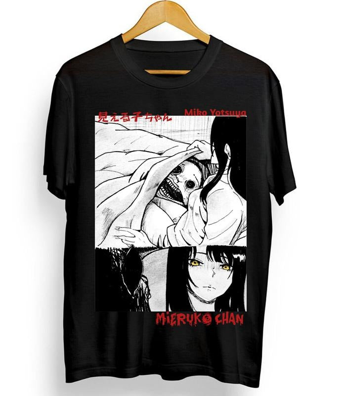 Miko Yotsuya Mieruko Chan New S 4XL Mieruko Chan Miko Yotsuya Ghost Manga Mier T-Shirts