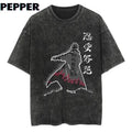 Minato Vintage Washed Shirt Menswear Top Underwear T-Shirts