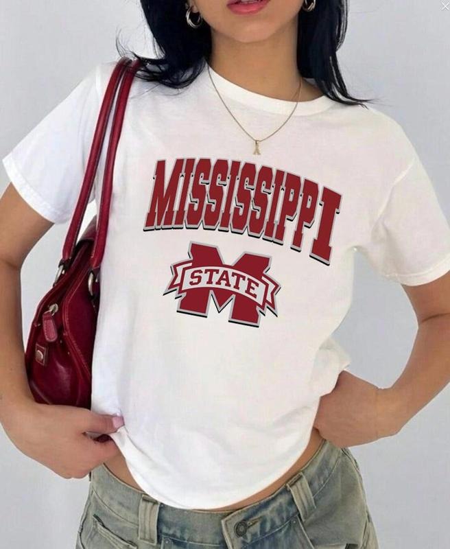 Mississippi St. Vintage Sport Teams NCAA Black Baby Team Baby NCAA Fans T-Shirts