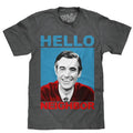 Mister Rogers "Hello Neighbor" Gray T-Shirts