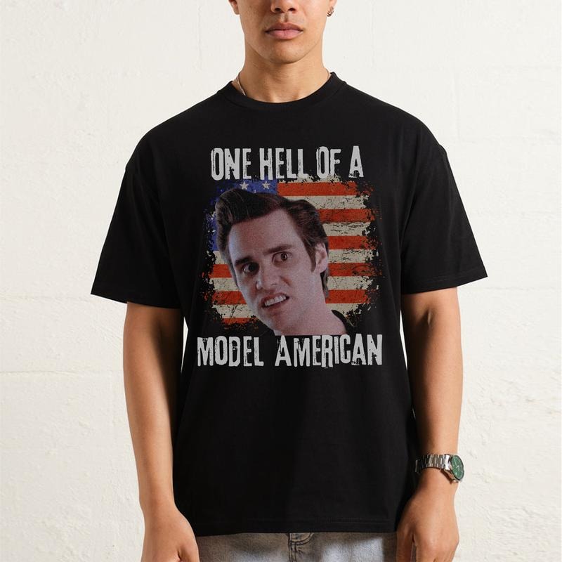 Model American Funny Movie Funny 4th July 4th July Funny Movie Quote 90s T-Shirts