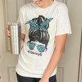Mom Life Messy Bun T-Shirts