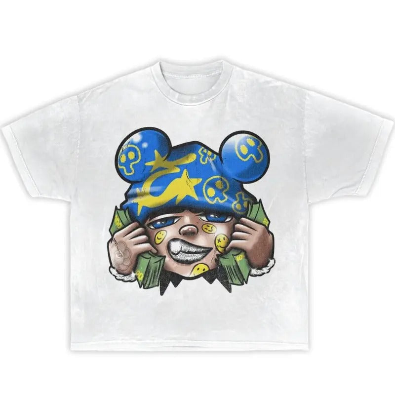 Money Stacker Boxy Shirt Streetwear Y2K Vintage Y2k Y2k Shirt Money Stacker Boxy Shirt & Menswear Top T-Shirts