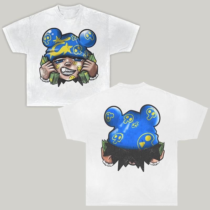Money Stacker Y2k Cotton Top Streetwear T-Shirts
