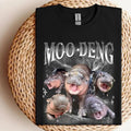Moo Deng Meme Shirt Funny I Love Moo Deng Moo Deng Fan Club Hippo Lover Cute Baby Hippo Lover Classic Cotton T-Shirts