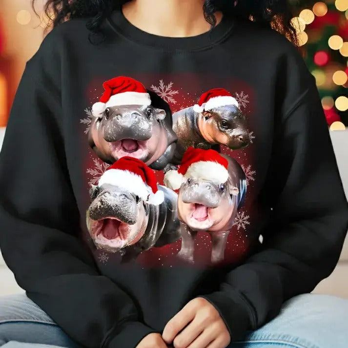 Moo Deng Moon Galaxy Shirt Baby Pygmy Hippo Moo Deng Shirt Moo Deng Shirt T-Shirts