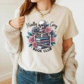 Morally Grey Book Club Shirt Villain Era Reading Goth Coquette Book Shirt Skeleton Book Dark Academia Dark Romance T-Shirts