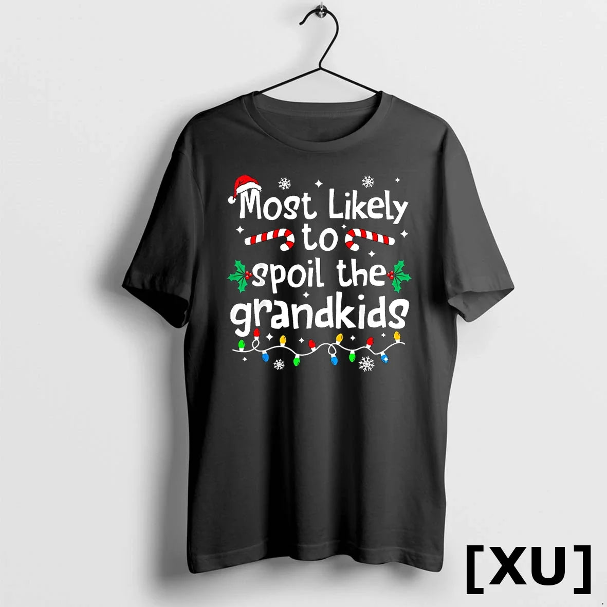 Most Likely To Spoil The Grandkids Christmas Matching Family Tshirts Sweater