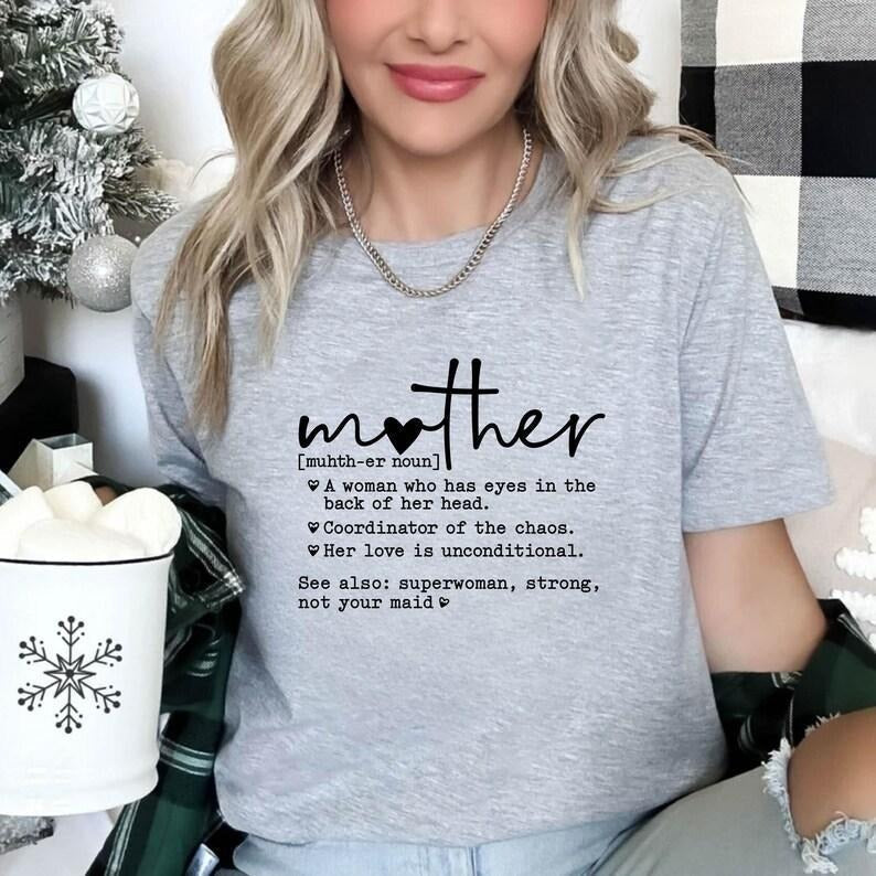 Mother Definition Mom Mother Meaning Mama Cotton T-Shirts