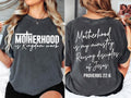 Motherhood Is Kingdom Work Shirt Christian Mom Shirt Bible Quote Shirt Christian Shirt T-Shirts
