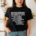 Motherhood Biblical Tour Shirt Casual Crew Neck Short Sleeve Tops Perfect T-Shirts