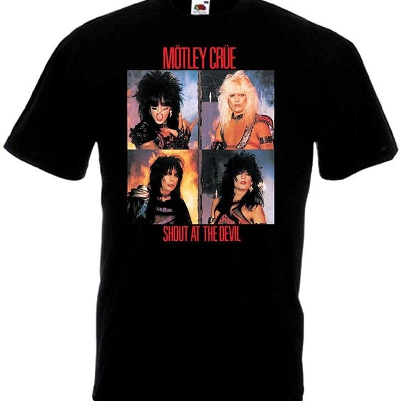 Motley Crue Shout Devil V6 Vintage Full Size T-Shirts