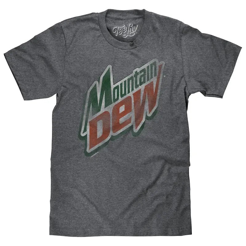 Mountain Dew Logo Gray T-Shirts