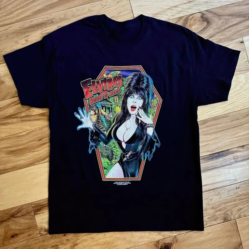 Movie Elvira Mistress Dark Sleeve T-Shirts