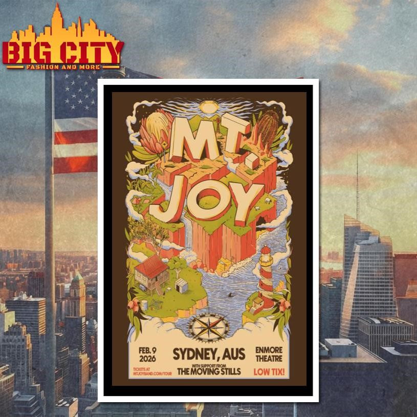 Mt. Joy Feb 09 2026 The Enmore Theatre Sydney Australia Poster Shirt