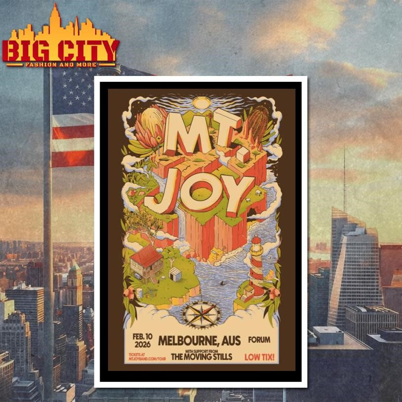 Mt. Joy Feb 10 2026 Melbourne Victoria Australia Poster Shirt