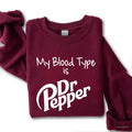 My Blood Type Is Dr Pepper Pepper Shirt Classic Menswear T-Shirts