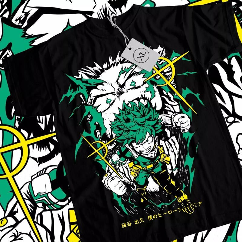 My Hero Academia Anime & Deku Izuku Midoriya Anime Manga Lover Ball Cotton T-Shirts