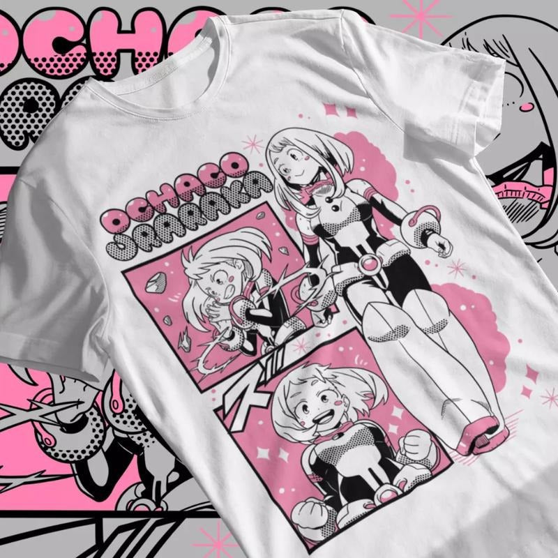 My Hero Academia & Ochaco Uraraka Anime Manga Lover Ball Cotton T-Shirts