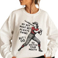 My Boy Might Not Always Swing But I Do Funny Baseball Mom Baseball Mama Baseball Lover Game Day T-Shirts