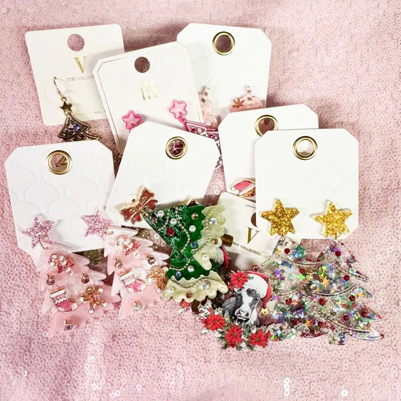 Mystery Earrings Festive Fun Surprise Jewelry T-Shirts