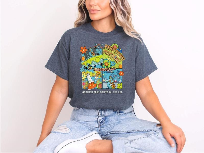 Mystery Machine Diagnostics Shirt Lab Week 2025 Shirt Lab Mystery Machine Funny Medical Lab Week Shirt Lab Tech T-Shirts