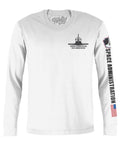 NASA Shuttle Long Sleeve White T-Shirts