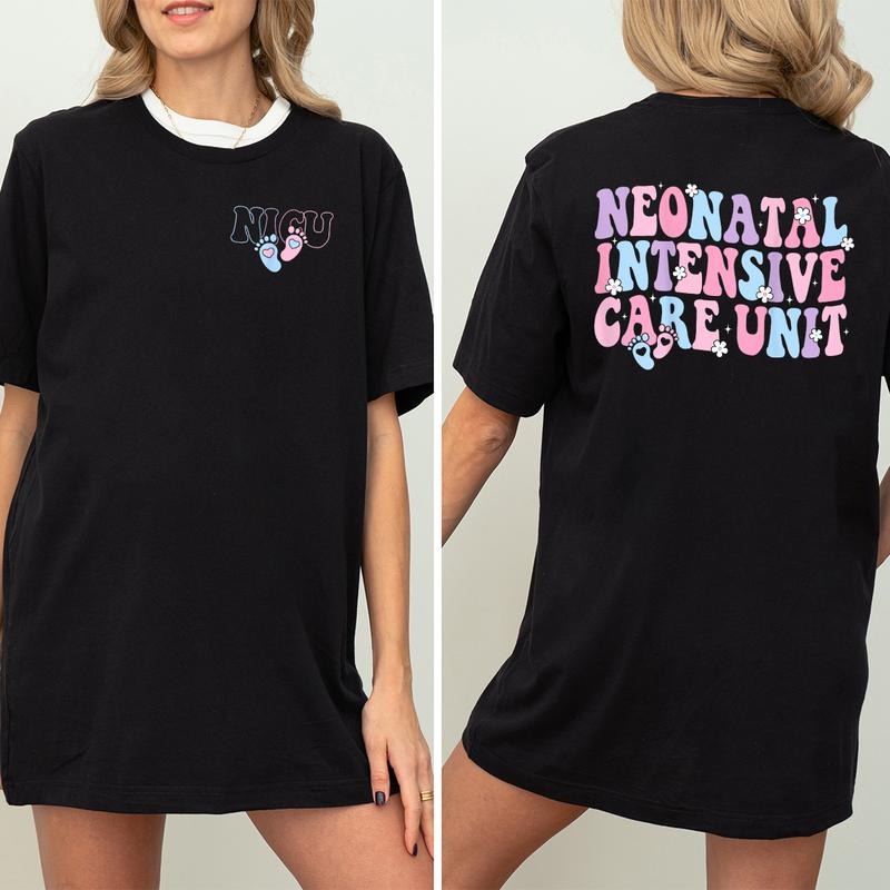 NICU Shirt Nursing Shirts Nurse Shirts Urse Appreciation Neonatal Intensive Care Unit Nicu Nurse Dinosaur T-Shirts