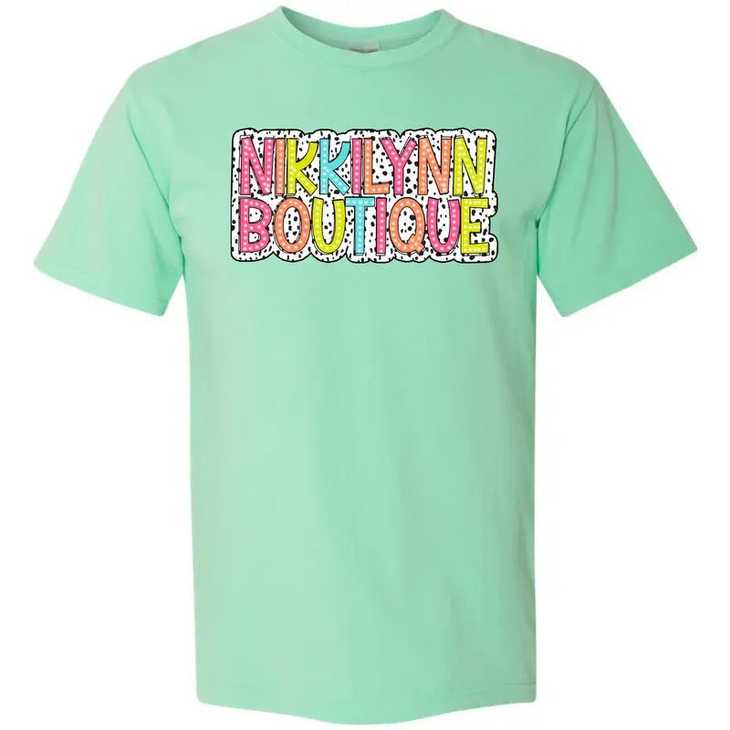 NLB NIKKILYNN Neon Spotted Comfort Colors T-Shirts